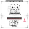 Rosa, dente-de-leão, borboleta, gato preto, planta verde adesivo de janela, decoração de porta de vidro de janela, adesivo de vidro eletrostático, visível dos dois lados