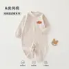 Roupa para Bebê Anyang Macacão para Bebê Classe A Algodão Puro Manga Longa Roupa para Engatinhar Pijama para Bebê Body Jacquard Sem Costura