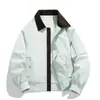 Chaqueta de Cuello Alto Unisex Primavera/Otoño Casual Ropa Deportiva Juvenil Holgada Versátil Top de Doble Capa Moderno