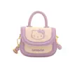 2026 Nueva Mini Bolsa con Gato de Dibujo en Relieve para Mujer, Bolso de Mano y Bolso Cruzado con Bloques de Color Lindos para Niños, Moderno