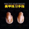 Nail Art Tool Prática Fake Finger Nail Art Display Stand Modelo Finger Touch com cola nas costas Estudante Nail Piece Prática