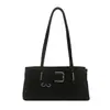 Hebilla de cinturón de diseño de nicho transfronterizo, bolsa de hombro para axilas para mujer, bolsa baguette popular de moda de gran capacidad para el día a día