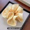 Scrunchie Plissado de Cetim Estilo Francês para Mulheres, Prendedor de Coque de Alta Qualidade, Elástico Elegante para Rabo de Cavalo Baixo