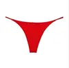 Tanga Sexy de Duas Tiras Cintura Baixa Esportiva Fitness Biquíni Calções de Banho Feminino em T Sexy para Yoga
