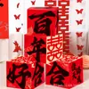 Sala de Estar de Boda Decoración de Adornos Tridimensionales de Palabras Felices de Pie Nuevo Montón de Cajas Felices para Mujeres