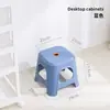 Banqueta Baixa de Plástico Empilhável para Uso Doméstico, Banheiro, Mesa de Jantar, Banqueta para Trocar Sapatos, Simples e Estilosa, Personalizável