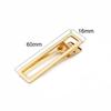 Joias Folheadas a Ouro 14K Presilha Bico de Pato Presilha Quadrada Espessada Uma Palavra Gota d'Água Grampo de Cabelo Artesanal DIY Acessórios de Joias para Cabelo Mechas