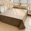 Conjunto de Roupa de Cama de Flanela de Algodão Lavado com Estampa Fresca Quatro Peças Lençol Capa de Edredom Fronha Fronha Conjunto de Três Peças para Cama de Solteiro de Dormitório Estudantil