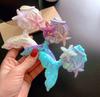Horquilla de sirena para niños, tocado de princesa, linda diadema de concha de estrella de mar para bebé, hebilla para la cabeza, horquilla de cola de pez brillante