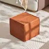 Cojín Tatami de Cuero de Lujo Ligero para Uso en Casa, Cojín Cuadrado Plegable, Multifuncional Estilo Americano