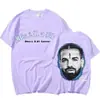 Camiseta com Estampa Gráfica Drake Estilo Europeu Masculina