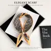 Nuevo Collar de Protección para el Cuello de Moda, Accesorio de Bufanda de Seda de Lunares, Bufanda Pequeña para el Cuello, Calentador de Cuello, Bufanda con Cierre Magnético de Perla, Bufanda de Seda Personalizada