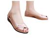 Atacado Novos Chinelos Casuais Femininos Sandálias de Moda de Cunha de Plástico Sapatos Femininos Elegantes Confortáveis Respiráveis