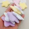 Estrellas de Cinco Puntas de Doble Cara Ultra Suaves de Colores Macaron para Accesorios DIY de Ropa, Zapatos, Sombreros, Muñecas, Adornos de Estrella de Felpa Corta