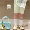 Pera e açúcar roupas infantis meninas proteção solar manga longa saída de praia camiseta verão fino liocel roupas infantis Classe A bodies para bebê