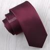 Estilo Coreano Formal de Negocios Rojo Corbata para Novio Formal de Negocios Casual para Hombres Padrinos de Boda Delgada y Estrecha Corbata para Mujer de Moda