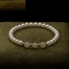 Pulsera de Perlas Sanlian Hetian Jade Zhengyuan Shijia Lujo Ligero Nicho Sentido Avanzado Exquisita Simple Elegante para Mujer