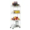 Estantería para Uso Doméstico en la Sala de Estar, para Artículos Varios, Juguetes, Bocadillos, Organizador de Baño de Múltiples Niveles de Pie, Carrito Pequeño Móvil