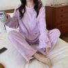 Conjunto Cálido de Hadas Forro Polar Coral Invierno Suelto Forro Polar de Doble Cara Casual Gente Perezosa Hogar Pijama Cálido Conjunto de Dos Piezas para Mujer