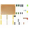 Kit para Iniciantes Wulu Electronics para Aprender Soldagem Básica e Identificação de Componentes, incluindo Componentes Through-Hole e uma Placa de Circuito DIY