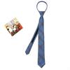 Gris Albaricoque Marrón Caqui Retro Café Cuadros Corbata de Hombre Atada a Mano Perezosa Cremallera Femenina Preppy Estilo Británico