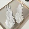 Lolita Ángel Alas Blancas Tocado Estilo Gótico Cos Photo Props Tocado de Pluma de Cisne Blanco para Mujeres