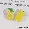 Série de frutas Cereja Vermelha uva roxa abacaxi amarelo patch de resina acessório de grampo de cabelo para joias DIY