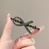 Pinza para el Cabello con Lazo de Pedrería para Mujer, Nuevo Clip de Primavera para el Lado o la Parte Trasera de la Cabeza, Exquisito y Elegante Accesorio para el Cabello de Clip Horizontal de Alta Gama