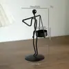 Adorno de Candelabro de Hierro Forjado Estilo Europeo Decoración Creativa para Sala de Estar Portavelas Prop para Cena Romántica a la Luz de Velas en Restaurante