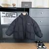 Xianao 2023 Inverno novas roupas infantis estilo coreano engrossado carta encapuzada jaqueta meninos e meninas Big Red Ano Novo vestimenta