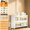 Estante à prova de poeira de aço minimalista moderna, armário de armazenamento com porta de vidro de piso para sala de estar, estante doméstica multi-especificação atacado