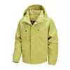 Jaqueta com Capuz Casual Nova para Outono e Primavera Masculina Marca Moderna Roupa de Trabalho Estilo Americano Jaqueta Masculina com Múltiplos Bolsos
