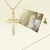 Collar Hip-Hop de Personalidad Europea y Americana Símbolo Infinito Colgante de Zirconia de 8 Caracteres Cruz Clásica Moda Duffian Collar de Moda