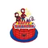 Fiesta de Cumpleaños de Spider-Man y Sus Amigos Marvel Héroe Vajilla Plato de Papel Taza Globo Banner Mantel