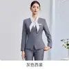 Conjunto de Traje Profesional Gris para Mujer Otoño 2026 para Departamento de Ventas y Recepcionistas de Hotel
