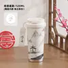 Nova Caneca Térmica Lírio-do-Vale Aço Inoxidável 316 Caneca de Café com Aparência Premium para Meninas Grande Capacidade com Canudo Caneca de Presente