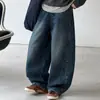Conjunto de moletom de duas peças com estampa de letras para meninas, conjunto de outono e primavera para meninas do ensino fundamental, conjunto versátil de jeans estilo coreano