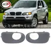 Aplicable a 2004-2006 Bmw X5 Tira Embellecedora de Luz Antiniebla para Parachoques Delantero 51117129299 51117129300