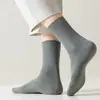 Calcetines Sueltos para Hombre para Verano, Algodón Puro Delgado, Transpirables, No Apretados, Diseño Hueco de Malla, Cómodos, Sin Costuras, Longitud Media