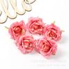 Cabeza de Flor de Rosa Artificial de 7 cm, Flor Falsa, Flor Artificial Realista de Gama Alta para Decoración de Bodas, Decoración de Caja de Regalo de Confesión, Arte Floral