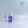 Frasco PET redondo reto de pequena capacidade 30/50/55ml com bico aplicador de 20mm, material de embalagem para loção de skincare, essência, água pura