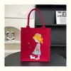 Bolsa de feltro nova para o dia a dia, bolsa de mão fofa de desenho animado, bolsa de mamãe, bolsa de presente