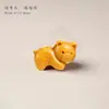 Cabeza de Oso Estéreo Suave y Linda Madera de Durazno Arte Accesorios DIY Accesorios Trenzados con Cuentas Cuentas Espaciadoras Pulsera Collar Joyería