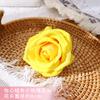 Cabeza de flor de rosa artificial hecha a mano material para ramo flor eterna decoración cabeza de flor artificial ramo hecho a mano DIY flor falsa