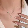 Collar de Plata de Ley S925 con Diamante Hueco de Trébol de Cuatro Hojas Lujo Accesible Exquisito Versátil Ropa Diaria de Trabajo Cadena de Clavícula de Gama Alta para Mujeres
