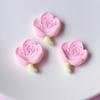 Pequeños accesorios de resina de flor de durazno fresco, accesorios para el cabello de coche, accesorios para bricolaje, 12 colores en pj964
