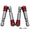 Cross-Border 4pc vermelho cabeça de chave de fenda anel magnético cabeça de chave de fenda posicionamento cabeça de chave de fenda elétrica magnética pneumática cabeça de chave de fenda anel de alumínio