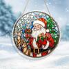 Em estoque fornecimento direto transfronteiriço acrílico transparente decoração para casa de natal pingente decoração festa porta placa suporte geração