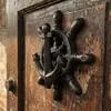 Nuevo producto transfronterizo: Picaportes de hierro fundido modernos, minimalistas, retro y nostálgicos, decoraciones de pared, adecuados para villas, casas y patios