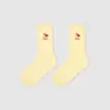 1746 calcetines infantiles al por mayor, calcetines de media caña bordados con lazo, estilo Miu girl, calcetines de algodón sin costuras con puños holgados para niñas